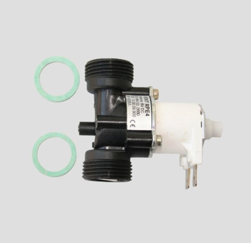 Sanit Magnetventil 6 V DC für Urinal-Abdeck platte INFRA, 3/4" AG, BL 61 mm Bild 1
