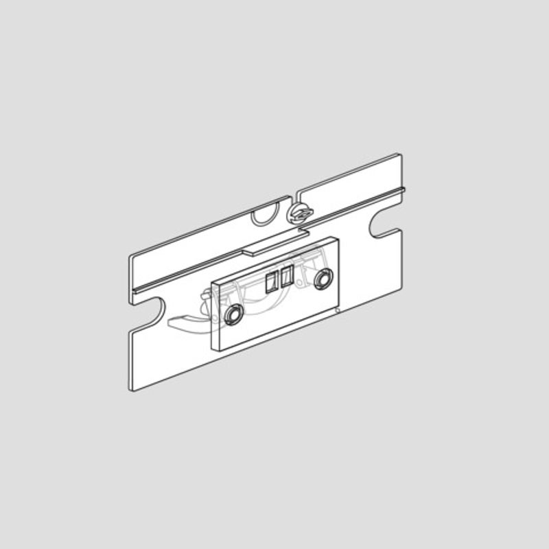 Sanit Abdeckplatte F102 Revisionsöffnung mit Umlenkkabel u.Gewinehülse, von vorne Bild 1