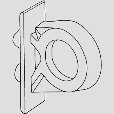 Sanit Füllventilhalter, mit Gegenmutter Unterputz-Spülkasten 8 cm Bild 3
