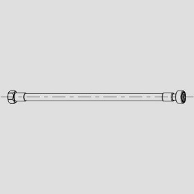 Sanit Flexibler Anschlussschlauch, mit Dichtung 3/8", für Unterputz-Spülkasten Bild 4
