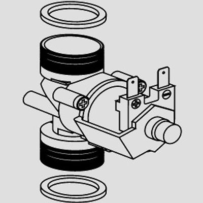 Sanit Magnetventil 6 V DC für Urinal-Abdeck platte INFRA, 3/4" AG, BL 61 mm Bild 4