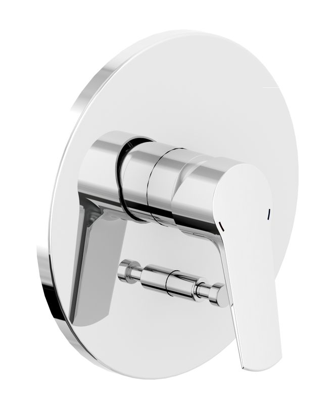 P&M Fertigset zu Einhebel-UP- Wannenmischer, rund, Farbe chrom Bild 1