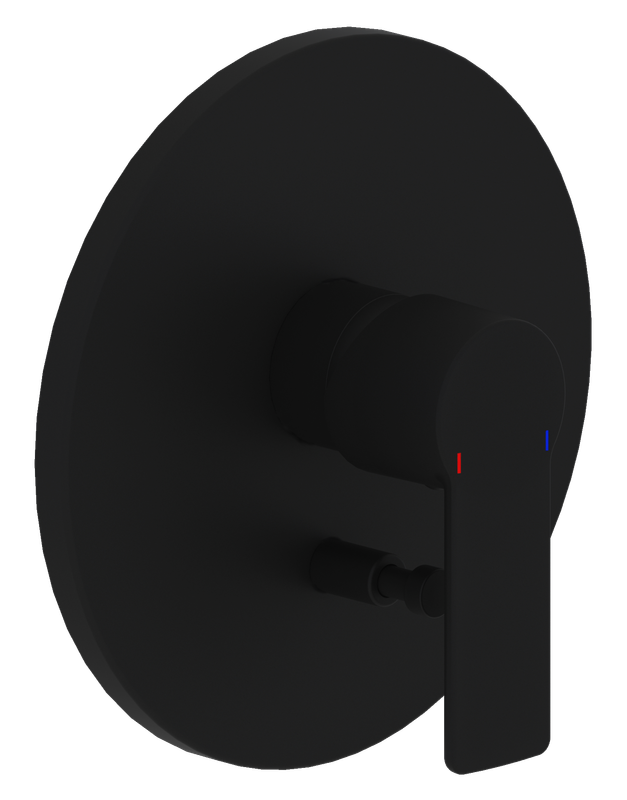 P&M Fertigset zu Einhebel-UP- Wannenmischer, rund, 178 x 178 mm, Farbe schwarz Bild 1