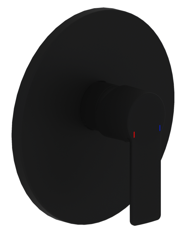 P&M Fertigset zu Einhebel-UP- Brausemischer, rund, 178 x 178 mm, Farbe schwarz Bild 1