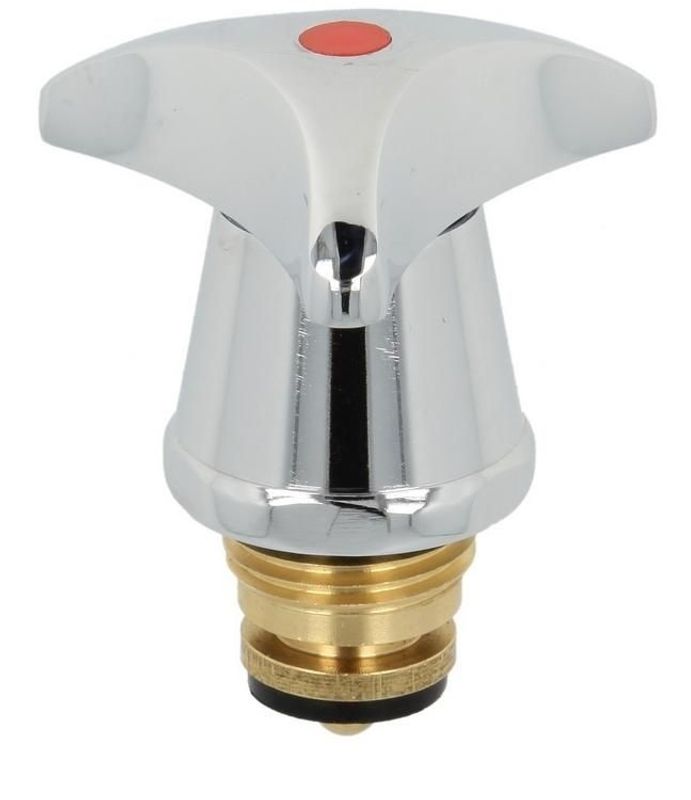 Schulte Oberteil, Gewindeanschluss 1/2", mit Metallgriff Trecorn, kalt, Farbe silberfarben Bild 1