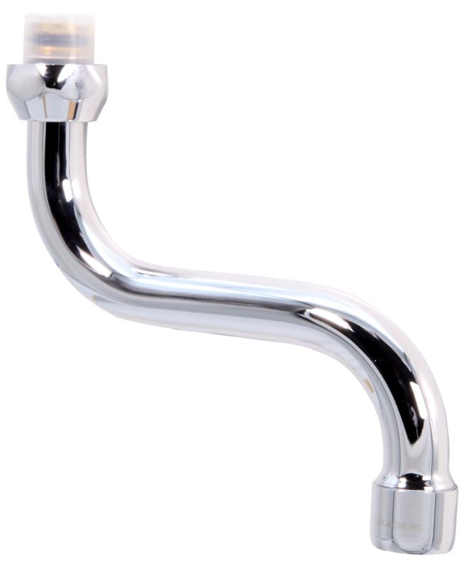 Schulte Universal S-Auslauf Ausl.:120 Anschlus: 3/4" Innengewinde, Farbe silberfarben Bild 1