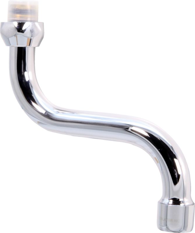 Schulte Universal S-Auslauf Ausladung :120 Anschlus: 3/4" Innengewinde, Farbe silberfarben Bild 1