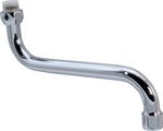 Schulte Universal S-Auslauf Ausld.:200 mm Anschluss 3/4" Innengewinde, Farbe silberfarben Bild 1