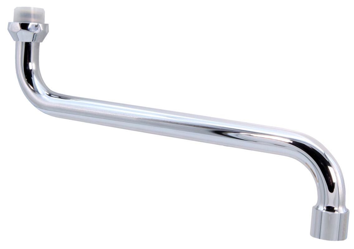 Schulte Universal S-Auslauf Ausl.:250 Anschluss: 3/4" Innengewinde, Farbe silberfarben Bild 1