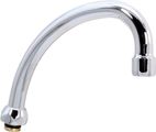 Schulte Universal HU-Auslauf, Ausladung 145 mm, Gewindeanschluss 3/4" IG, Farbe silberfarben Bild 1