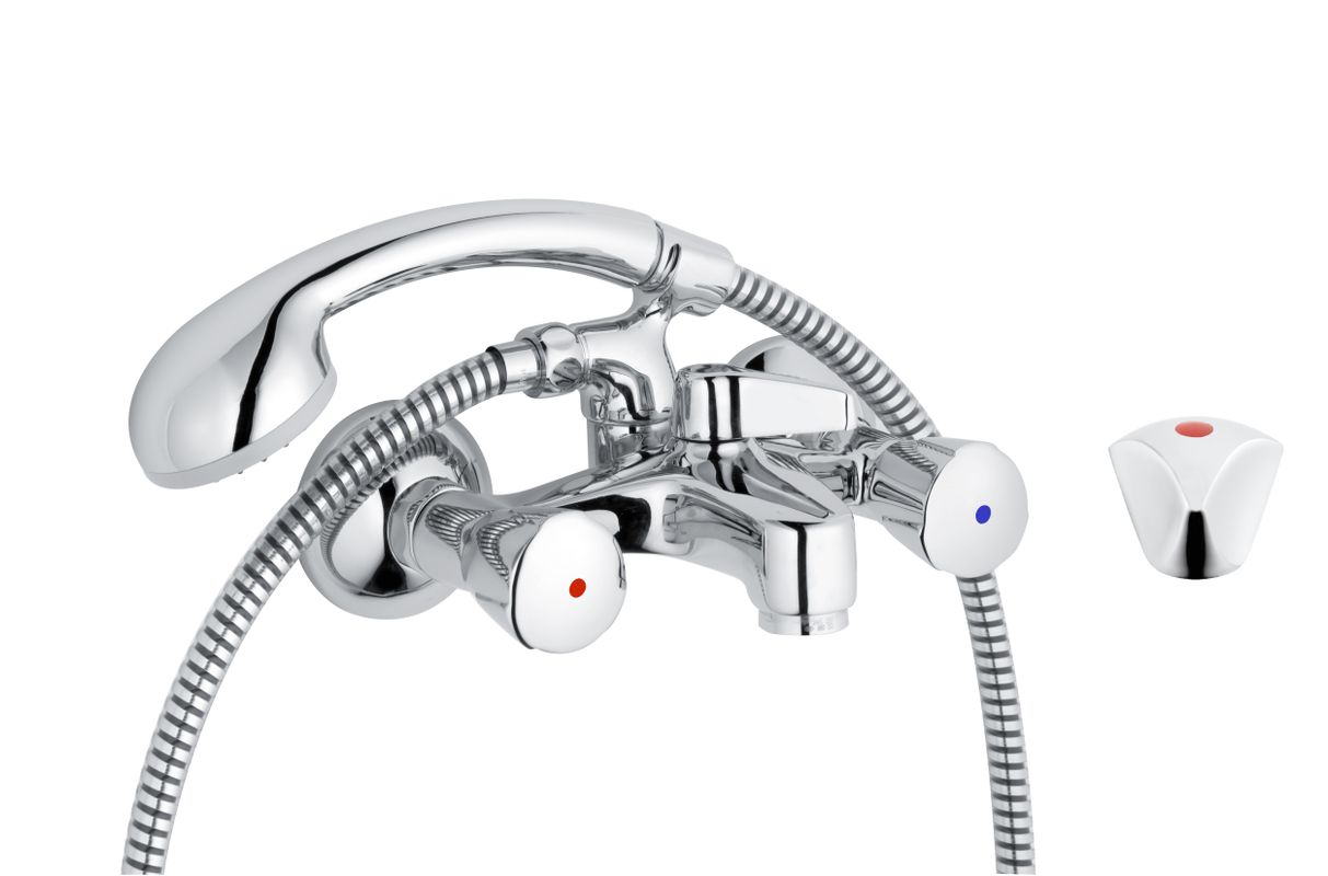Schulte SH WA.ARM. ZWEIGR. CLASSIC-LINE_2 TRIANON, MIT KONUSAUFNAHME, CHROM, Farbe grau Bild 1