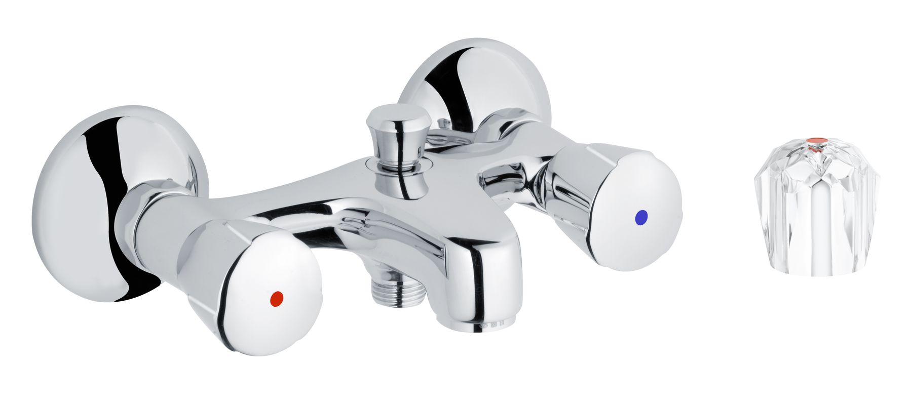 Schulte SH WA.ARM. ZWEIGR. CLASSIC-LINE_2 PRINCESS-LUXUS, O. BRGARN 1/2", CHR, Farbe chrom Bild 1