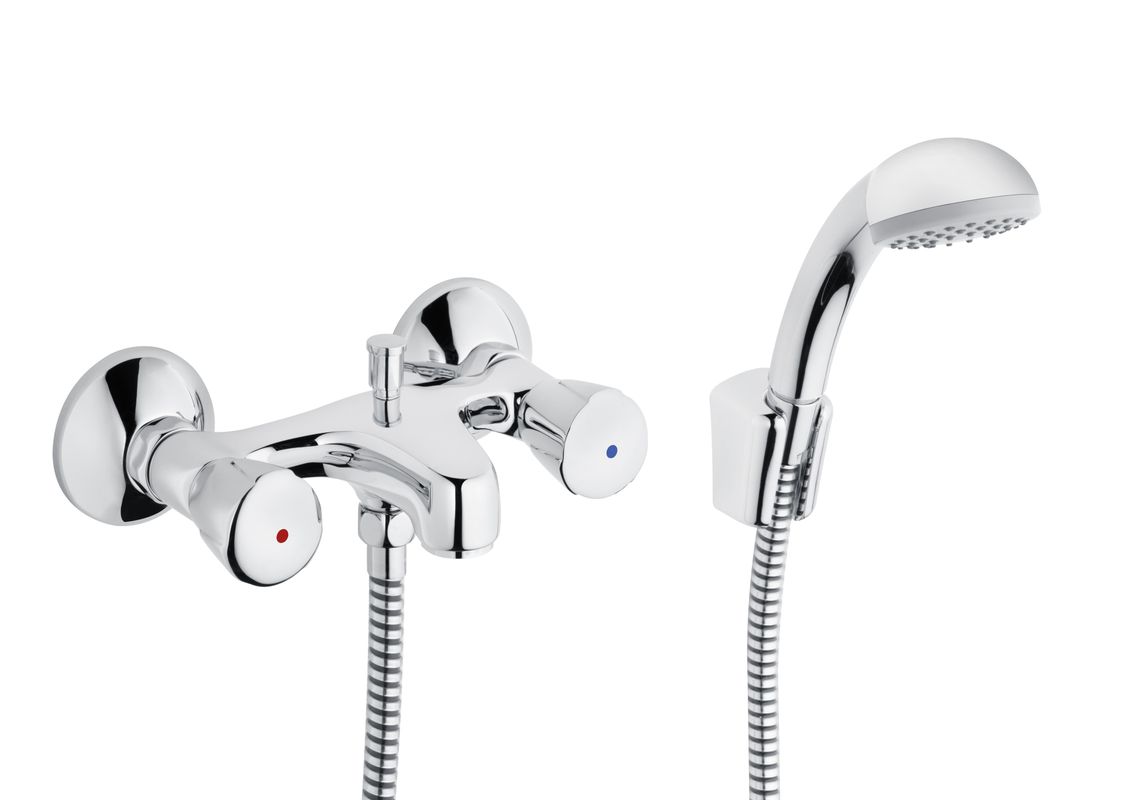 Schulte SH WA.ARM. ZWEIGR. CLASSIC-LINE_2 CLASSIC, HB MONO, BR-SCHLAUCH CHR, Farbe chrom Bild 1