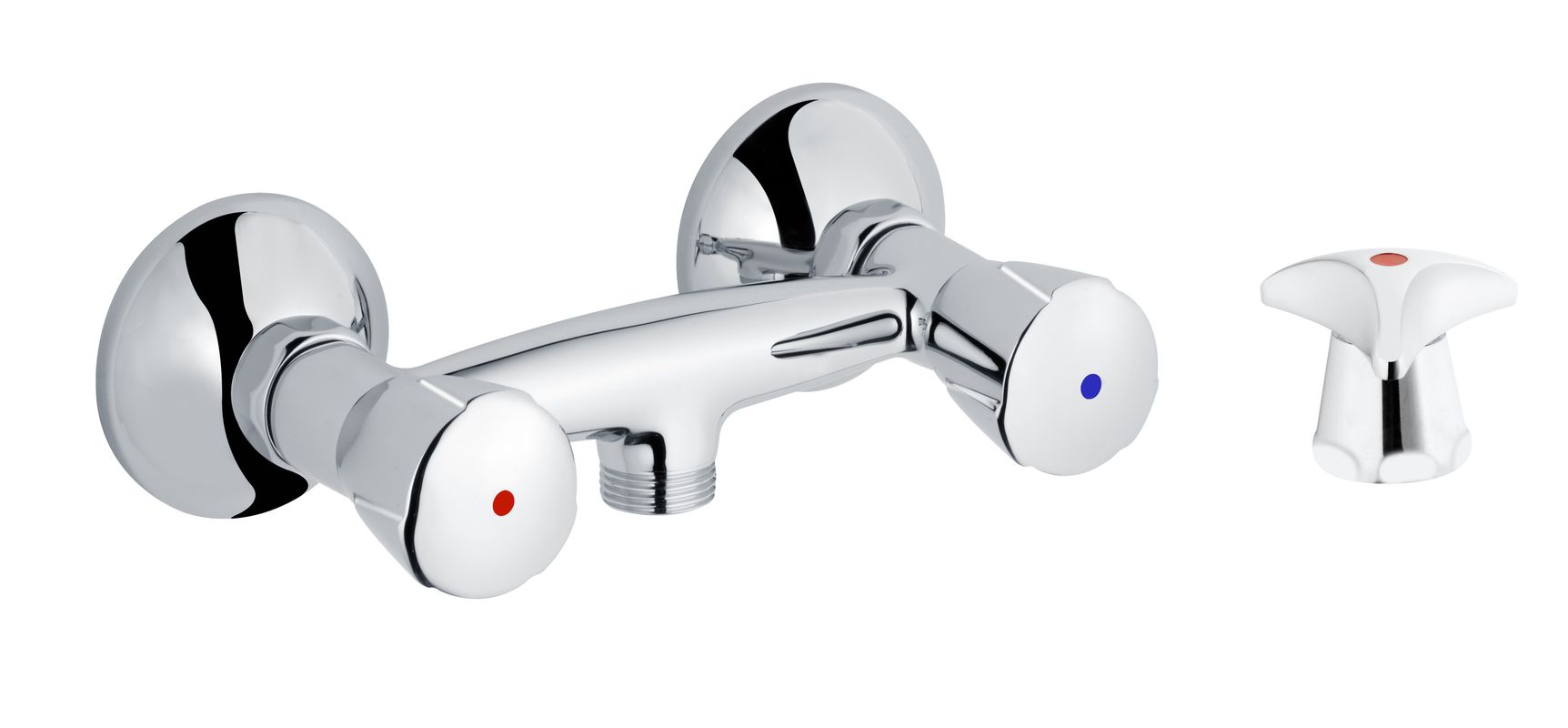 Schulte SH BR.ARM. ZWEIGR. CLASSIC-LINE_2 TRECORN GR. O. BRGARN. 3/8", Farbe chrom Bild 1