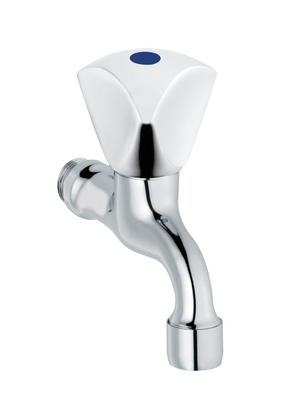 Schulte SH AUSLAUFVENTIL CLASSIC-LINE_2 TRIANON, AUSL. 90, 1/2" KALT CHR, Farbe chrom Bild 1