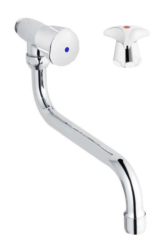 Schulte SH WANDSCHWENKVENT.CLASSIC-LINE_2 TRECORN, S-AUSL. 200,1/2" KALT CHR, Farbe chrom Bild 1