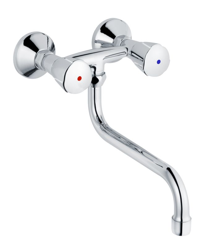 Schulte SH KÜCHENARMATUR CLASSIC-LINE_2 CLASSIC, S-ROHRAUSL. 200 1/2" CHR, Farbe chrom Bild 1