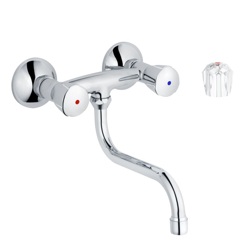 Schulte SH KÜCHENARMATUR CLASSIC-LINE_2 PRINCESS, S-ROHRAUSL. 120,1/2" CHR, Farbe chrom Bild 1