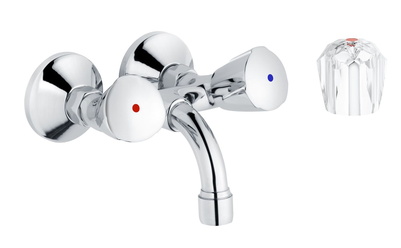 Schulte SH WANDARM. ZWEIGR.CLASSIC-LINE_2 PRINCESS, ROHRAUSL. 120, 1/2" CHR, Farbe chrom Bild 1