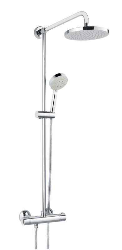 Schulte SH BRAUSETHERMOSTAT ASCONA_1, MIT SCHLAUCHBRAUSEGARNITUR, Farbe chrom Bild 1