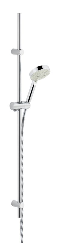 Schulte SH WANDSTANGENSET ASCONA_1, MIT BRAUSEHALTER,600MM, 1/2", CHR, Farbe chrom Bild 1