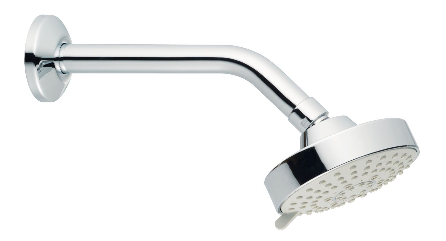 Schulte SH KOPFBRAUSE ASCONA_1, MIT KUGELGELENK, 200MM, 1/2", CHR, 85 x 100 x 240 x 240 mm, Farbe chrom Bild 1
