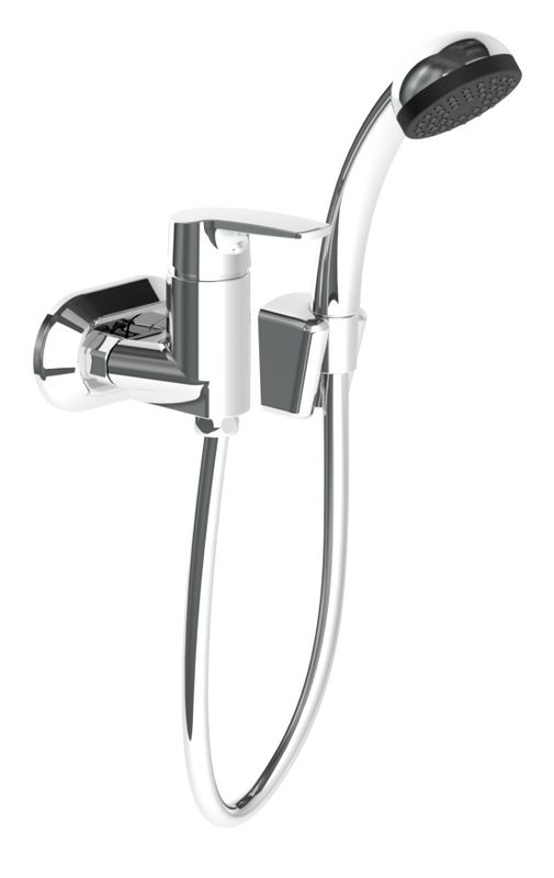 Schulte SH BRAUSEARMATUR EHM ALPHA_350 STICHMAss 45MM, M. BRAUSESET, CHR, Farbe chrom Bild 1