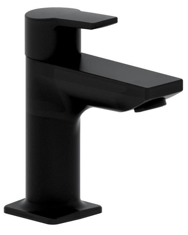 Schulte SH STANDHAHN ALPHA_400 M. KERAMIK OT, 100X95 MATT, Farbe schwarz Bild 1