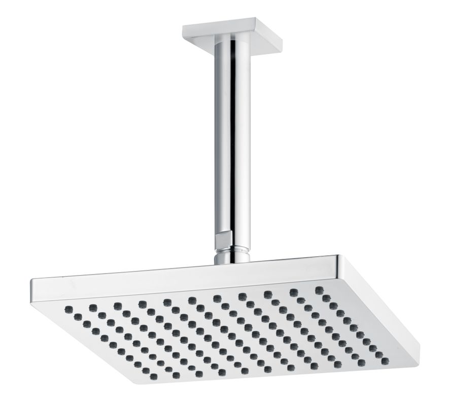 Schulte SH REGENBRAUSE ALPHA_400, MIT DECKENANB. 1/2" D: 200, 200 x 200 x 220 x 200 mm, Farbe chrom Bild 1
