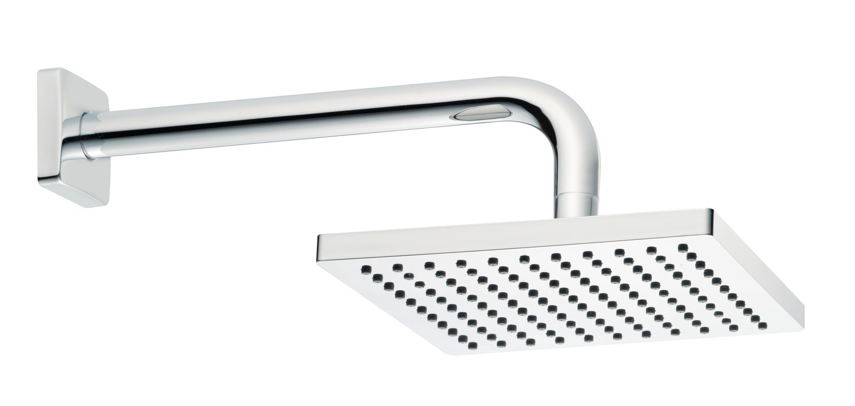 Schulte SH REGENBRAUSE ALPHA_400, MIT WANDANB. 1/2", D: 200, 115 x 200 x 400 x 300 mm, Farbe chrom Bild 1