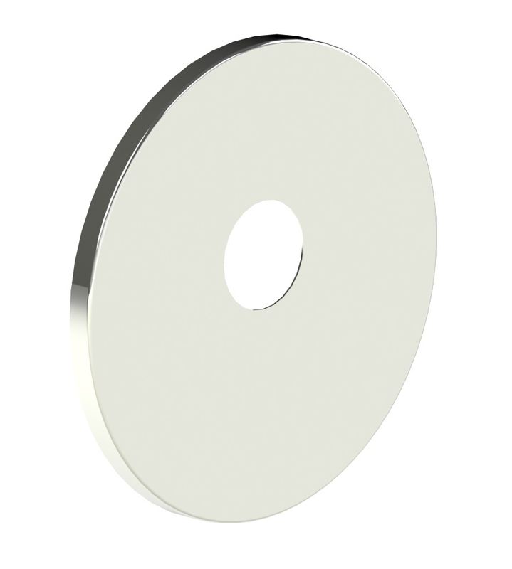 Schulte Rosette, für UP-Brausearmatur 180 mm Rund, für 44 mm Kartusche, Farbe silberfarben Bild 1