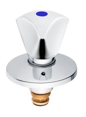 Schulte SH OT TRIANON F. UP-VENTIL, MIT SICHTTEILEN, 1", WARM, Farbe chrom Bild 2