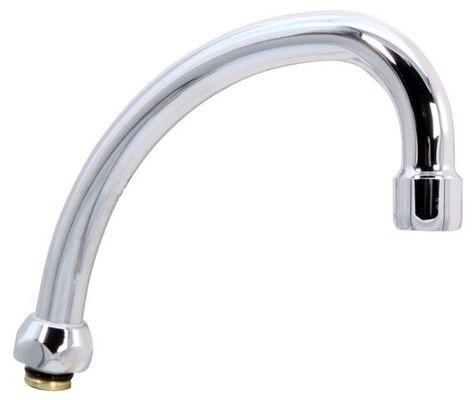 Schulte Universal HU-Auslauf ND Ausladung:145, Anschluss:3/4" IG, Farbe silberfarben Bild 2