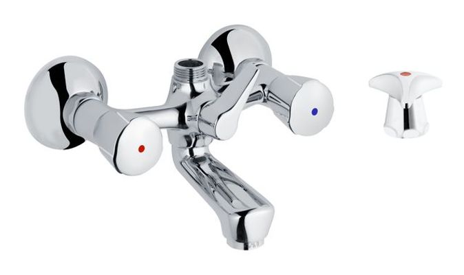 Schulte SH WA.ARM. ZWEIGR. CLASSIC-LINE_2 TRECORN GR. O. BRGARN. 1/2", Farbe chrom Bild 2