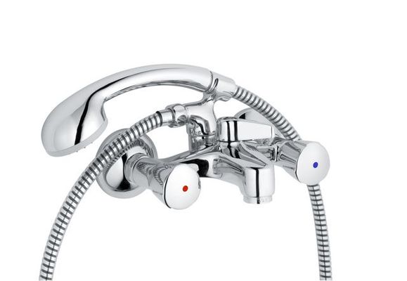 Schulte SH WA.ARM. ZWEIGR. CLASSIC-LINE_2, MIT KONUSAUFNAHME, CHROM, Farbe grau Bild 2