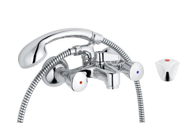 Schulte SH WA.ARM. ZWEIGR. CLASSIC-LINE_2 TRIANON, MIT KONUSAUFNAHME, CHROM, Farbe grau Bild 2