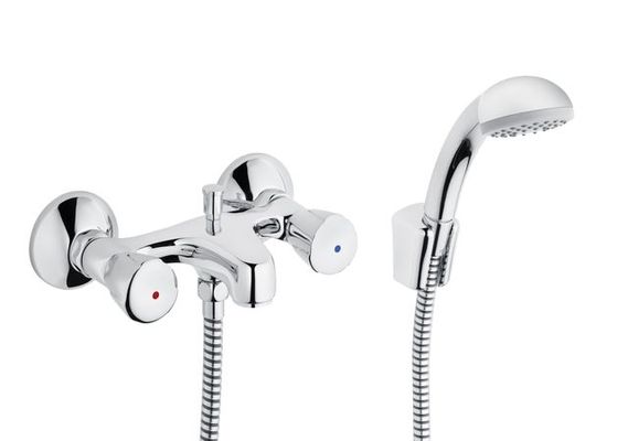 Schulte SH WA.ARM. ZWEIGR. CLASSIC-LINE_2 CLASSIC, HB MONO, BR-SCHLAUCH CHR, Farbe chrom Bild 2