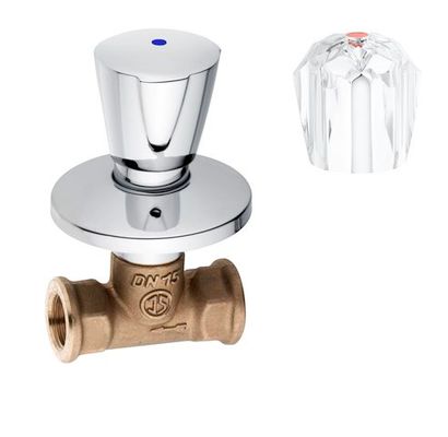 Schulte SH UNTERPUTZVENTIL CLASSIC-LINE_2 PRINCESS, M. GEW.ANSCHL. 1/2" WARM, Farbe grau Bild 2