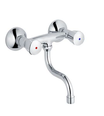 Schulte SH KÜCHENARMATUR CLASSIC-LINE_2 CLASSIC, S-ROHRAUSL. 120,1/2" CHR, Farbe chrom Bild 2
