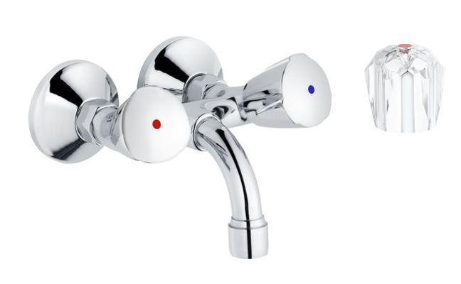 Schulte SH WANDARM. ZWEIGR.CLASSIC-LINE_2 PRINCESS, ROHRAUSL. 120, 1/2" CHR, Farbe chrom Bild 2