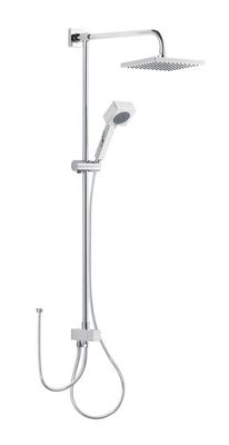 Schulte SH DUSCHSYSTEM ALPHA_400, MIT UMSTELLUNG QUADRAL, 1/2", CHR, 1027 x 364 x 200 mm, Farbe chrom Bild 2