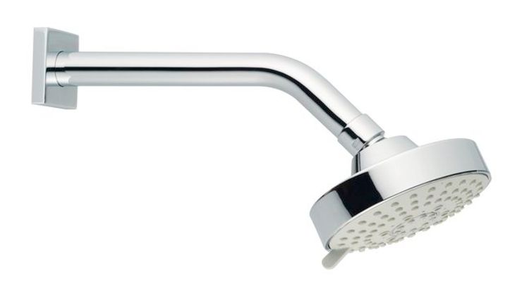 Schulte SH KOPFBRAUSE ALPHA_400 BRAUSEARM: 200, 1/2", D: 100, CHR, 85 x 100 x 240 x 200 mm, Farbe chrom Bild 2