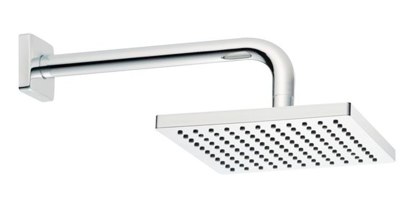 Schulte SH REGENBRAUSE ALPHA_400, MIT WANDANB. 1/2", D: 200, 115 x 200 x 400 x 300 mm, Farbe chrom Bild 2