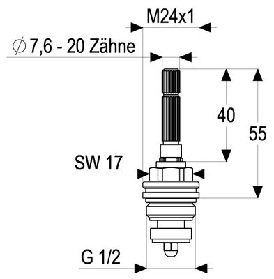 Schulte Innen-Oberteil 1/2" Bild 6