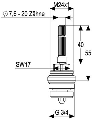 Schulte Innen-Oberteil 3/4" Bild 4