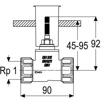 P&M Unterputzteil 1", für Unterputzventil Bild 4