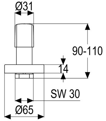 P&M Fertigset, für Unterputzventil, 65 mm, Farbe chrom Bild 4