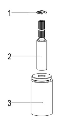 Schulte SH VERLÄNGERUNG CLASSIC-LINE_2 F. UP-VENT, VAR. EINBAUT, VPE10, Farbe grau Bild 3