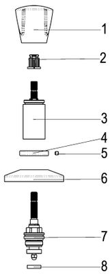 Schulte SH OT TRIANON F. UP-VENTIL, MIT FESTSTELLRING 1/2" KALT, Farbe chrom Bild 3