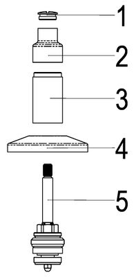 Schulte SH OT CLASSIC-LINE_2 F. UP-VENTIL GESCHLOSSENE KAPPE, 3/4", Farbe chrom Bild 3